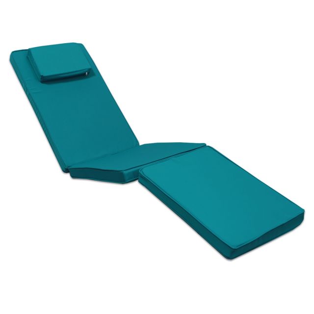 Coussin Chaise Longue Turquoise