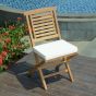 Chaises de jardin pliantes en teck Barbade (lot de 2)