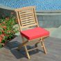 Chaises de jardin pliantes en teck Barbade (lot de 2)