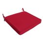 Coussin framboise pour chaises et fauteuils pliants en teck