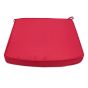 Coussin framboise pour fauteuil fixe en teck