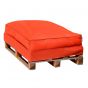 Coussin pour palette orange Sofa 