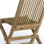 Chaises de jardin pliantes en teck massif Java (lot de 2)