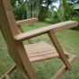 Fauteuils de jardin pliants en teck massif Karimun (lot de 2)