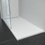 Receveur de douche en résine blanc 80x120 cm, Kristal pour douche à l'italienne.