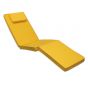 Matelas jaune pour chaise longue