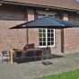 Parasol droit Pegasia avec sa toile de remplacement 4x3 m noire