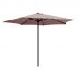 Parasol taupe avec mât en aluminium 300 cm Kalomo