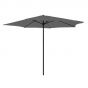 Parasol gris avec mât en aluminium 300 cm Kalomo