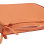 Fermeture par zip du coussin corail pour chaises et fauteuils pliants en teck